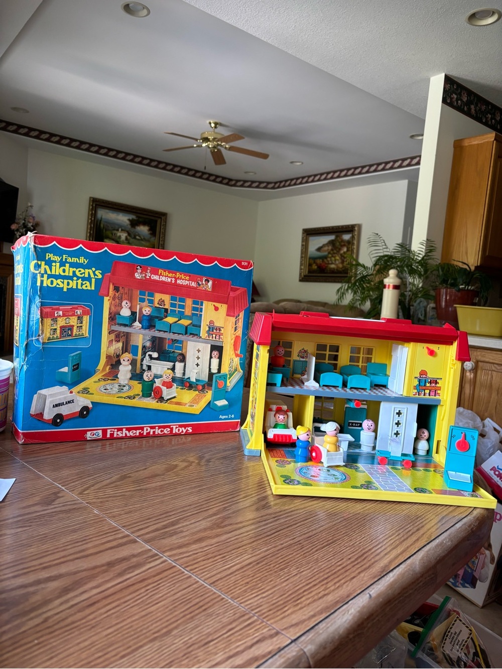 Vintage 1976 Fisher-Price Play Family Children’s Hospital Playset